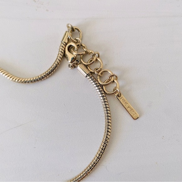 Nine West Rhinestone Bauble Multicolored and Gold Chain Necklace - Picture 6 of 6